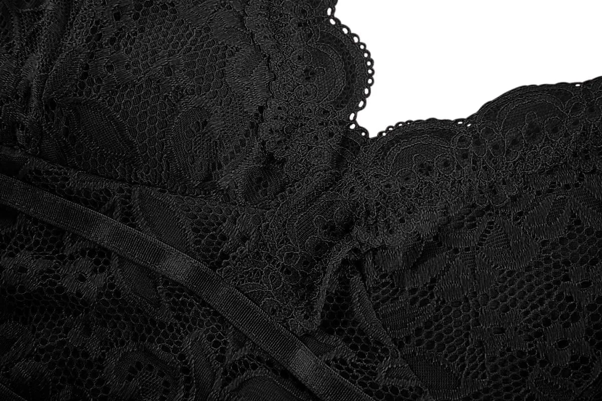 Koinshha Women's Soft Casual Lace Crochet Spaghetti Strap Cami Crop Top Camisole