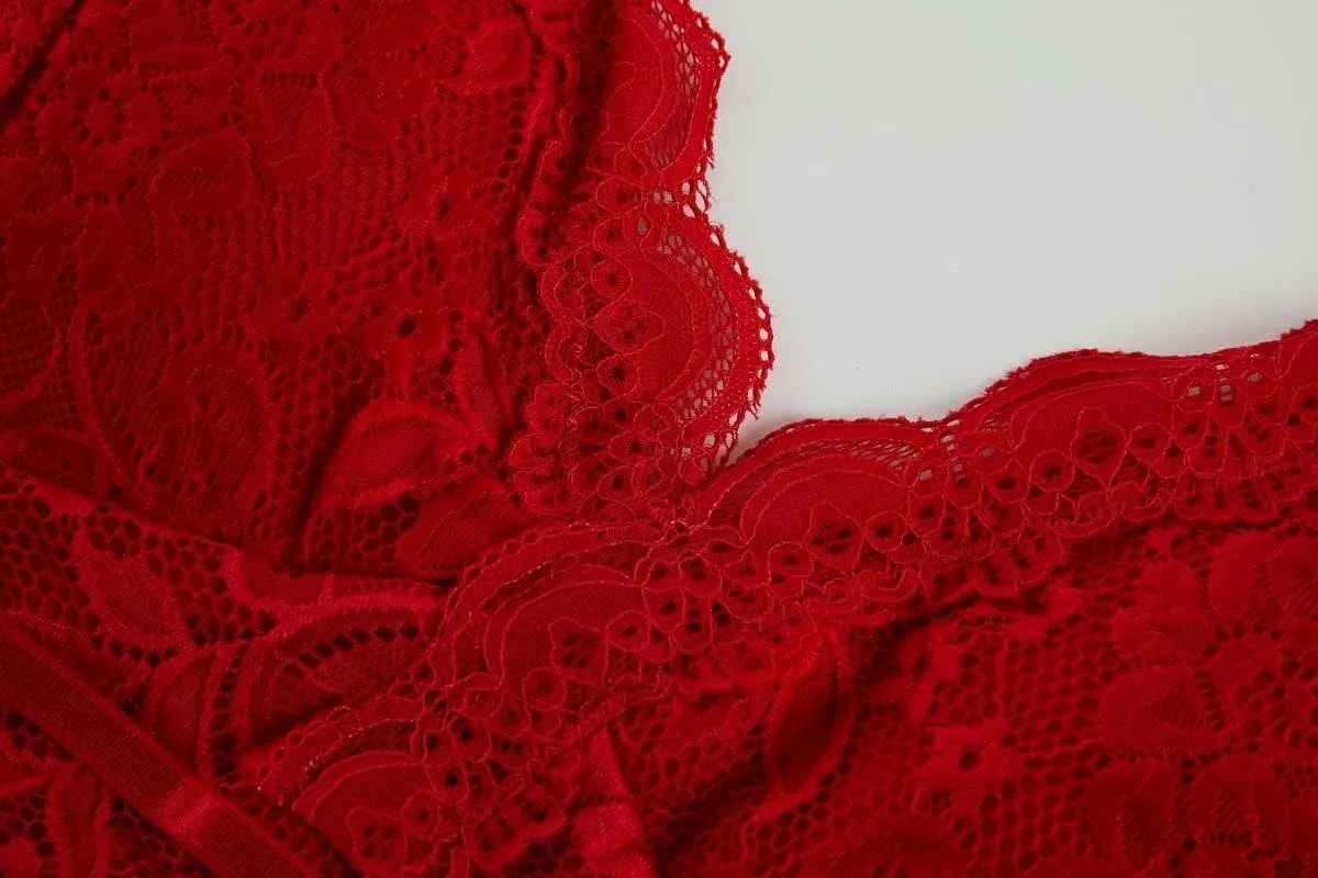 Koinshha Women's Soft Casual Lace Crochet Spaghetti Strap Cami Crop Top Camisole