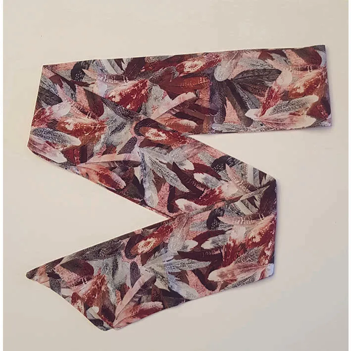 Le Foulart Multi-functional Scarf Feathers Print