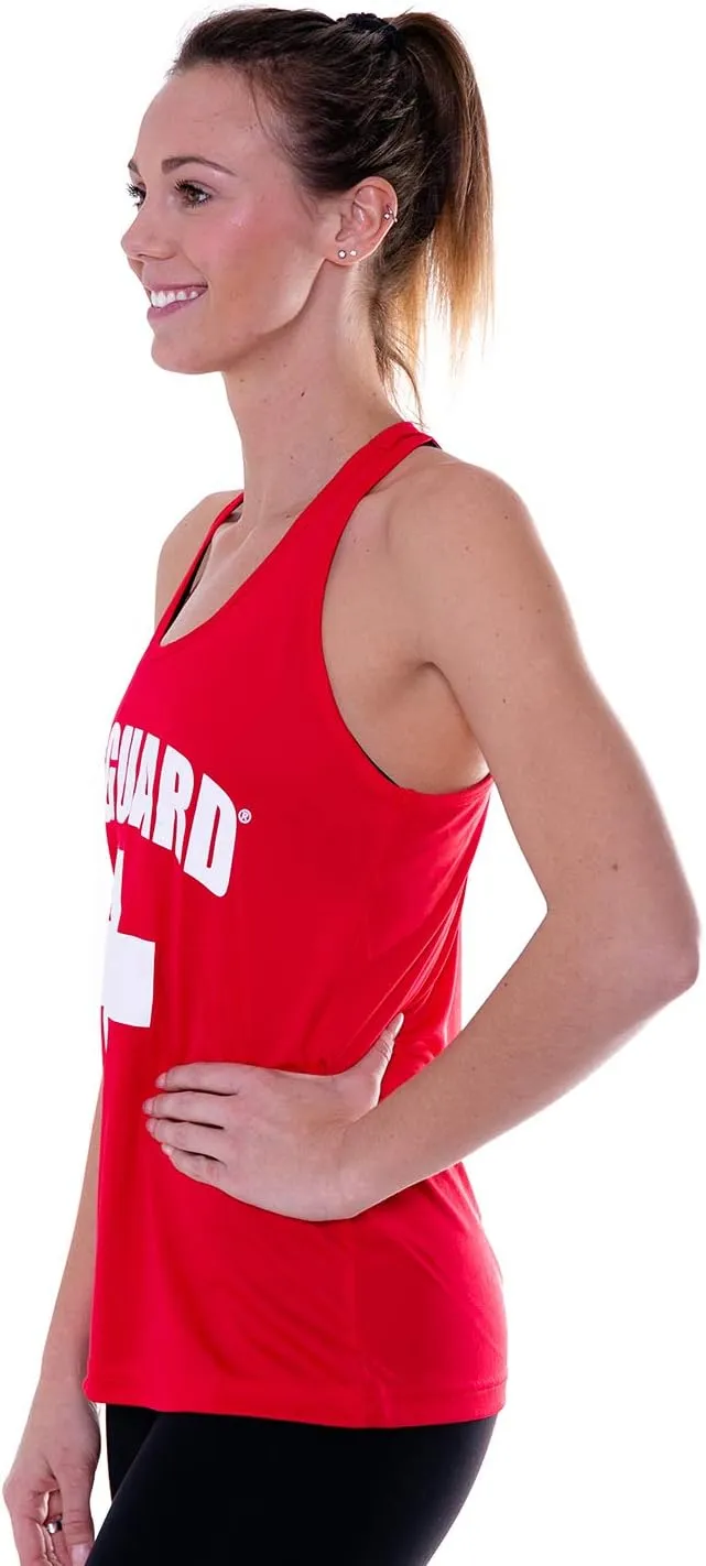 LIFEGUARD Officially Licensed Workout Active Racerback Tank Moisture Wicking Ladies, Women. Ideal for Yoga, Gym, Fitness.