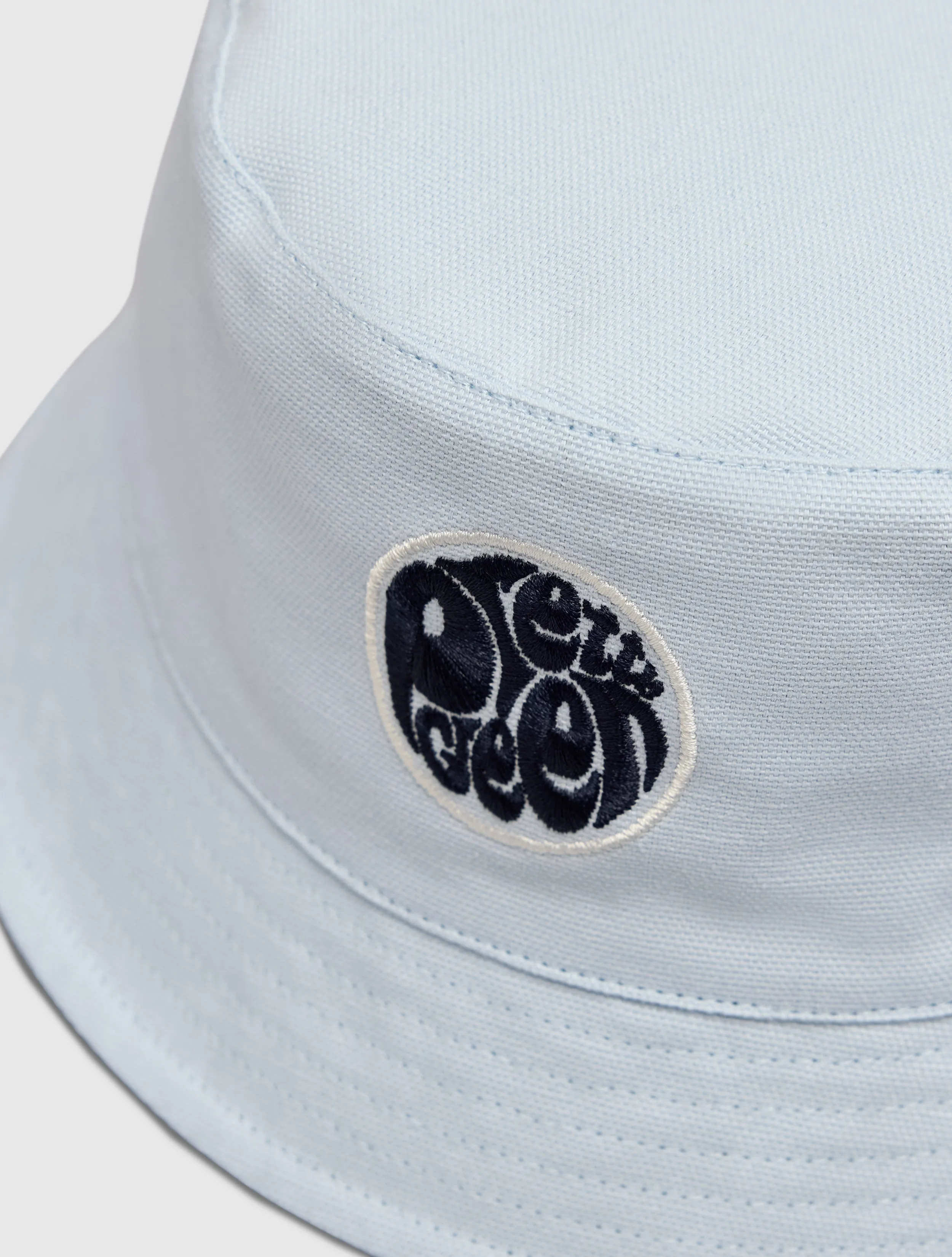 Light Blue Reversible Paisley Bucket Hat