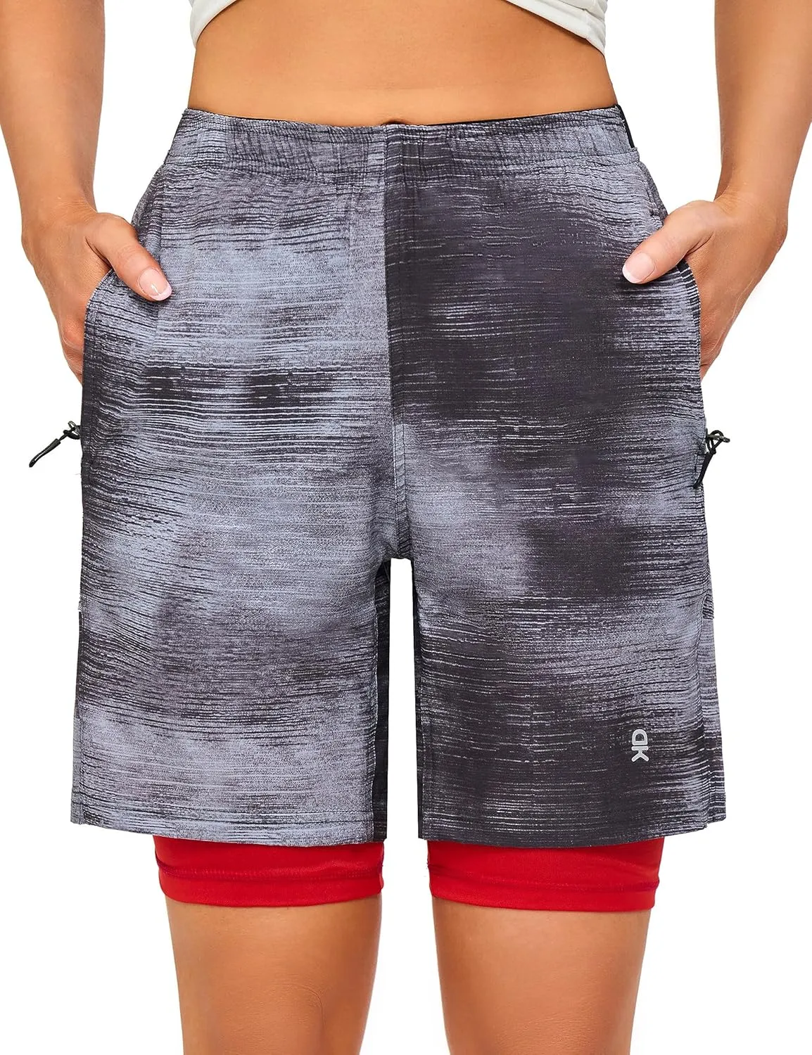 Little Donkey Andy Womens Quick Dry Board Shorts 9" Lightweight Stretch Swim Beach Shorts with Liner and Pockets