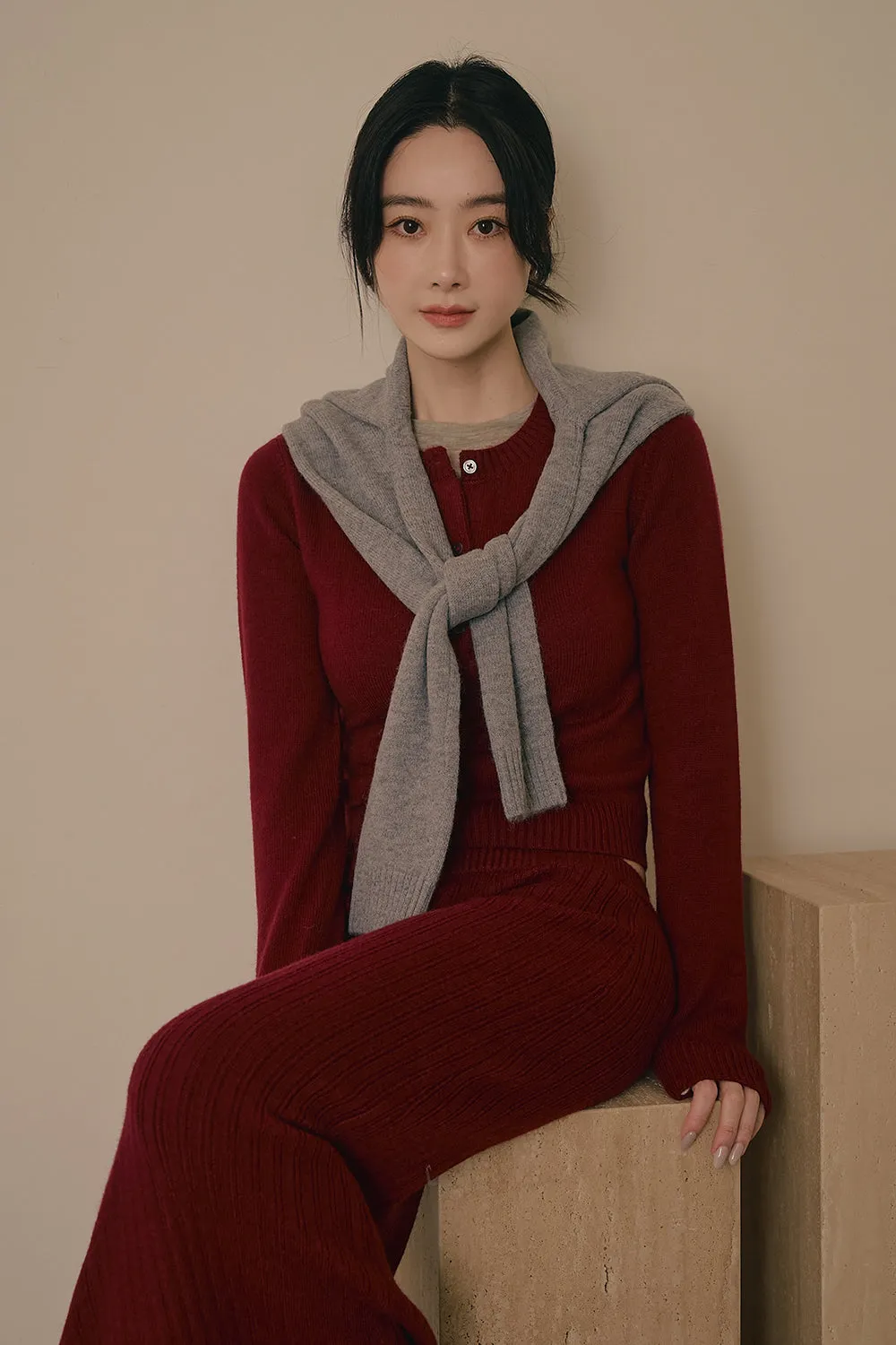 暖洋洋針織開襟外套<br>Cozy Knit Cardigan