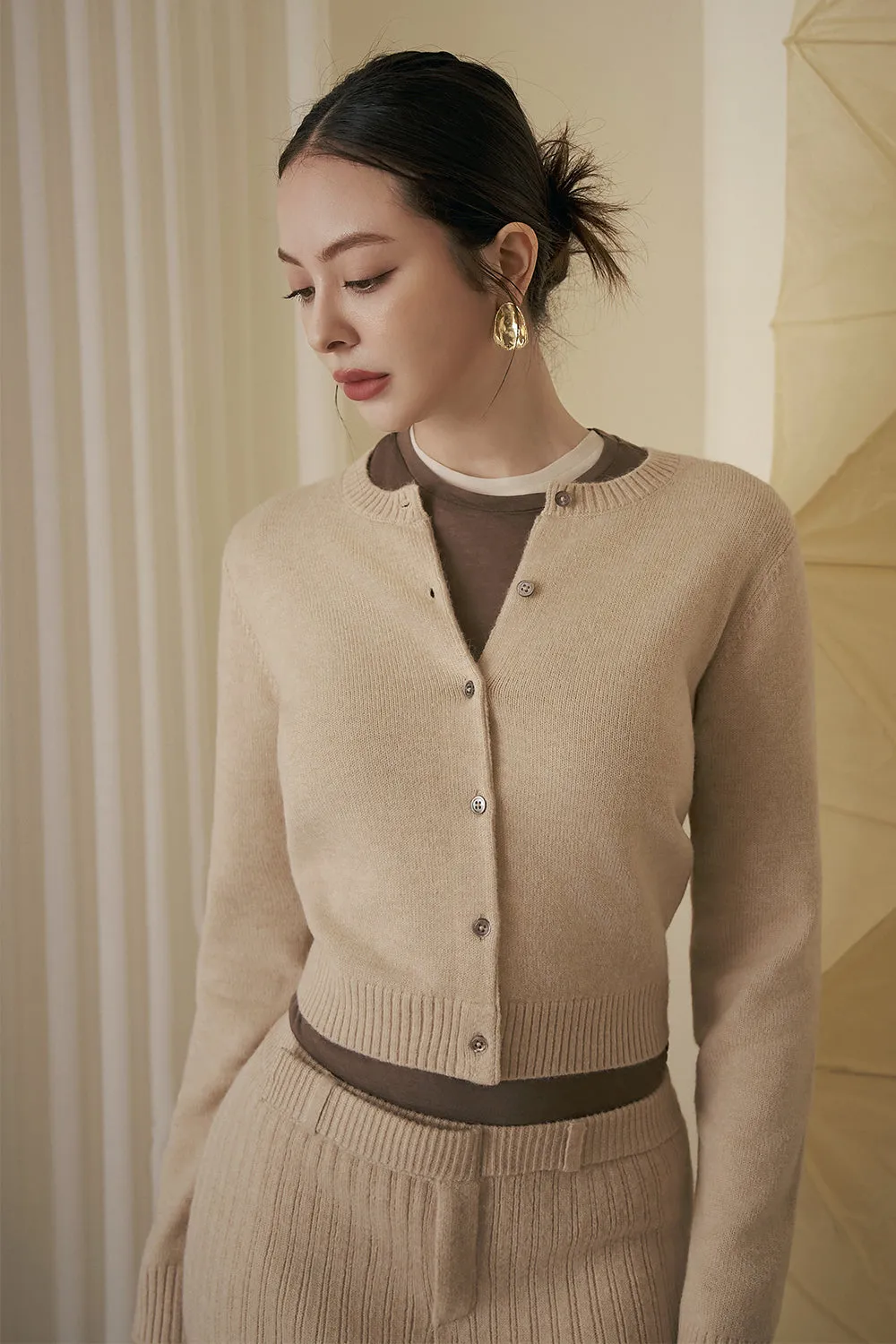 暖洋洋針織開襟外套<br>Cozy Knit Cardigan