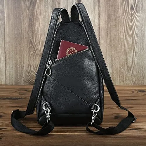 Men's Chest Bag Soft Casual Messenger Outdoor Riding Back Shoulder Female Baby Bag (A 34 * 20 * 8.5cm)
