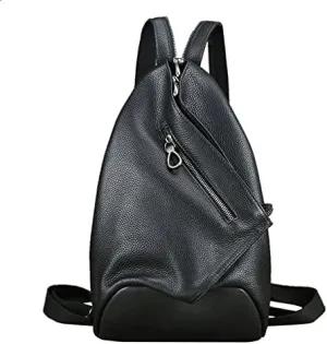 Men's Chest Bag Soft Casual Messenger Outdoor Riding Back Shoulder Female Baby Bag (A 34 * 20 * 8.5cm)
