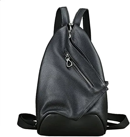 Men's Chest Bag Soft Casual Messenger Outdoor Riding Back Shoulder Female Baby Bag (A 34 * 20 * 8.5cm)