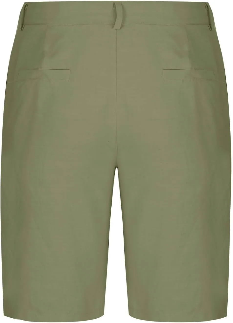 Mens Cotton Linen Shorts Flat Front Business Casual Dress Pants Button Up Elastic Waist Summer Beach Slim Fit Short