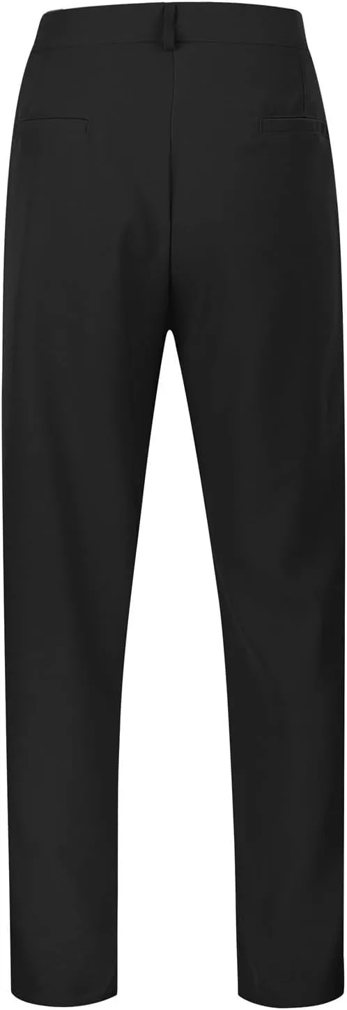 Mens Loose Fit Suit Dress Pants Casual Business Straight Leg Formal Pants Wrinkle Free Flat Front Work Trousers