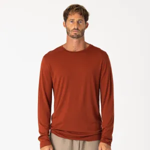 Mens Merino LS Base Layer Tannin
