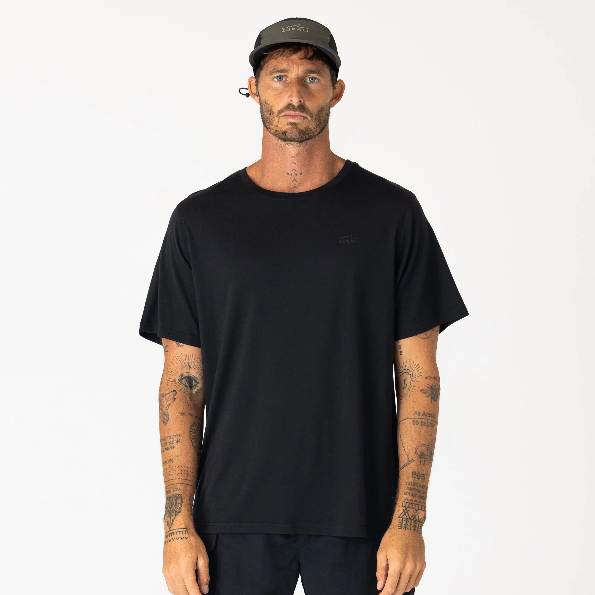 Mens Merino T-Shirt Charcoal