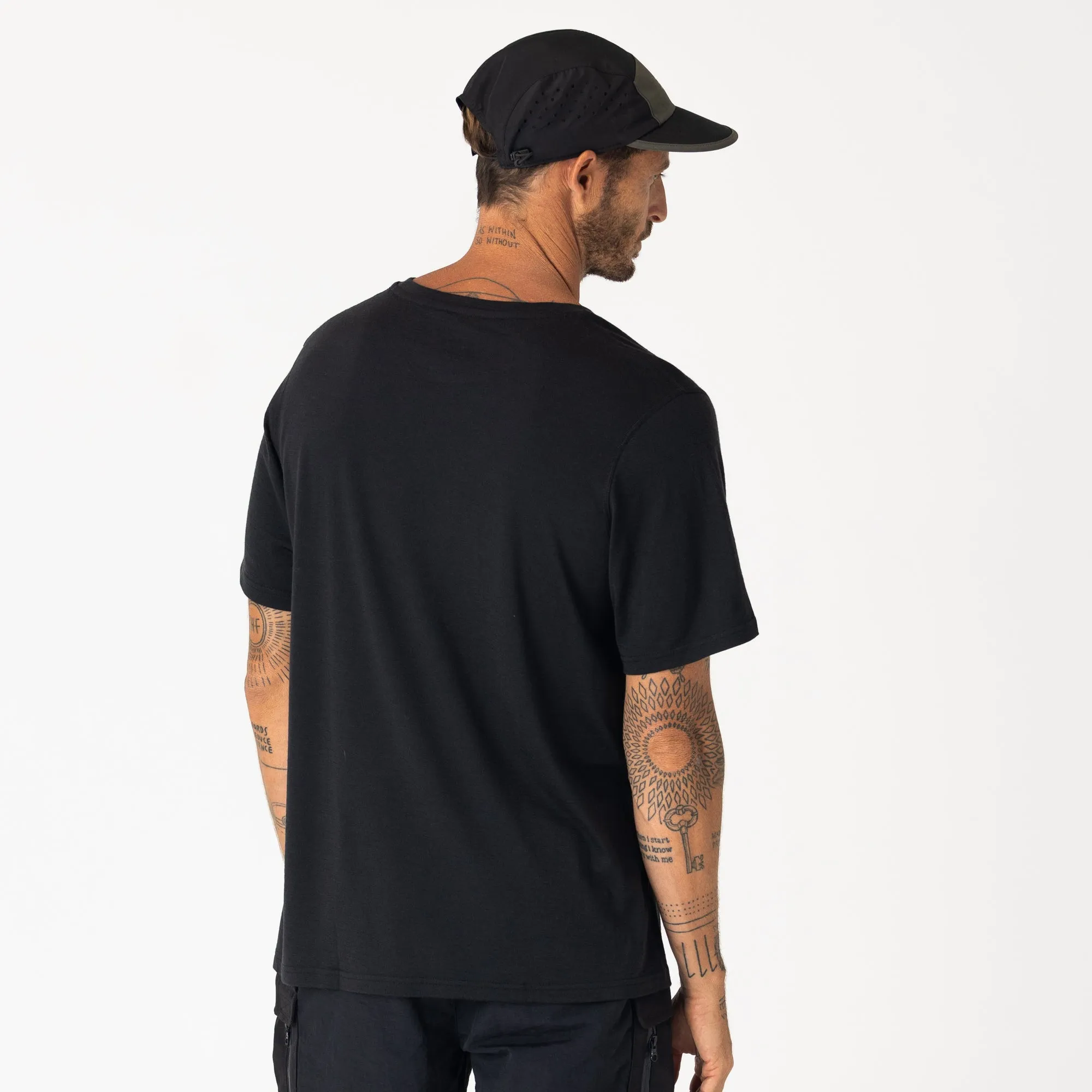 Mens Merino T-Shirt Charcoal