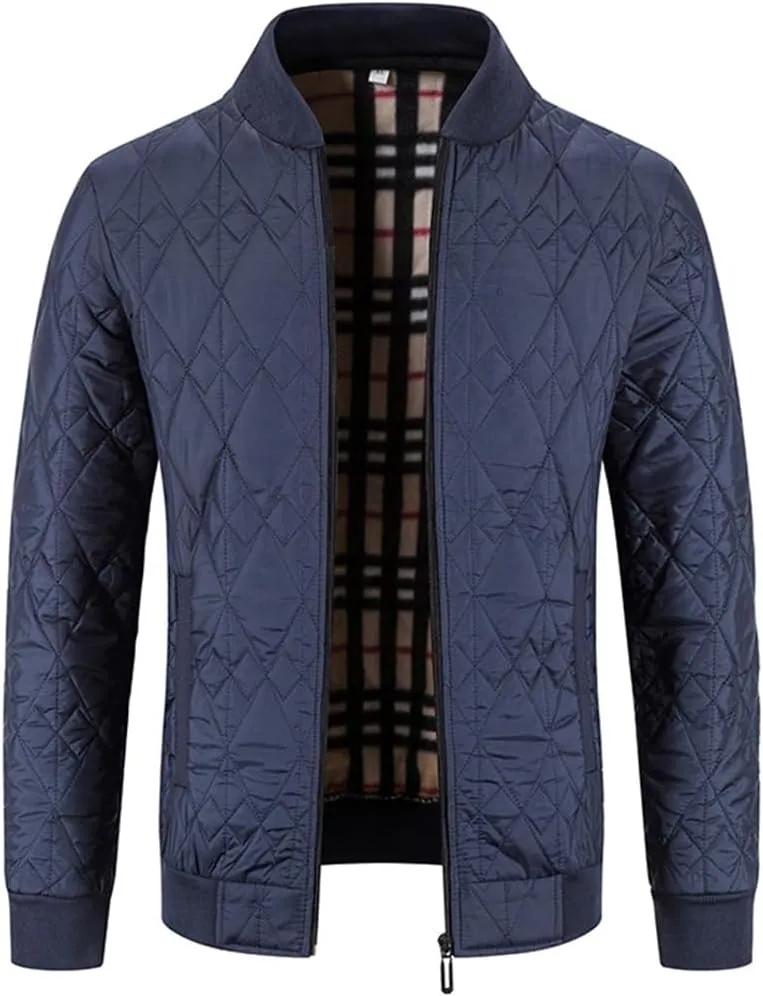 Mens Plus Velour Padded Cardigan Sweater Cotton Padded Sweater Coat Winter Casual Zip Up Jumper