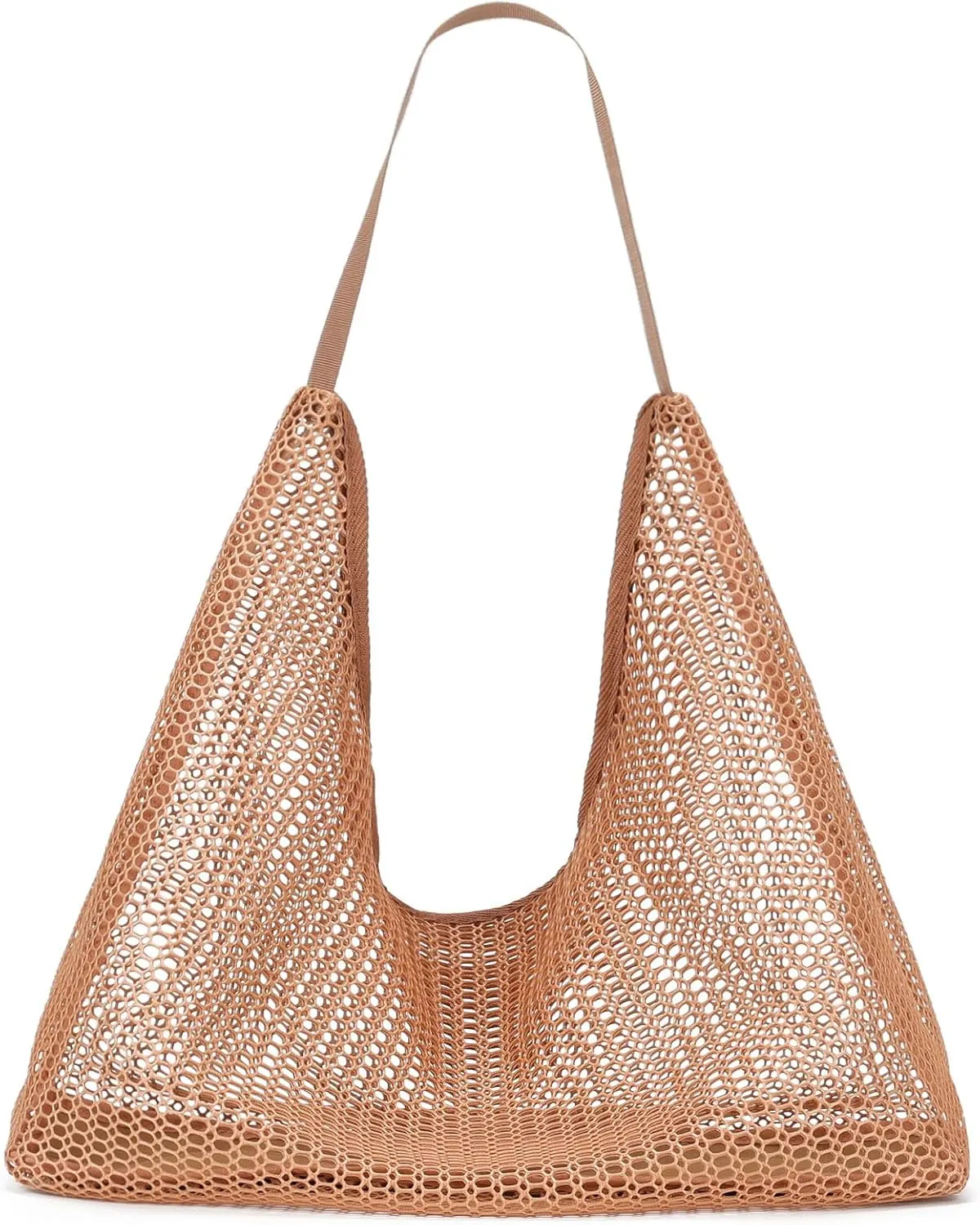 Mesh Beach Bag, Summer Beach Tote Bags for Women, Soft Casual Crochet Bags for Vacation Shopping Swimming Pools Travel