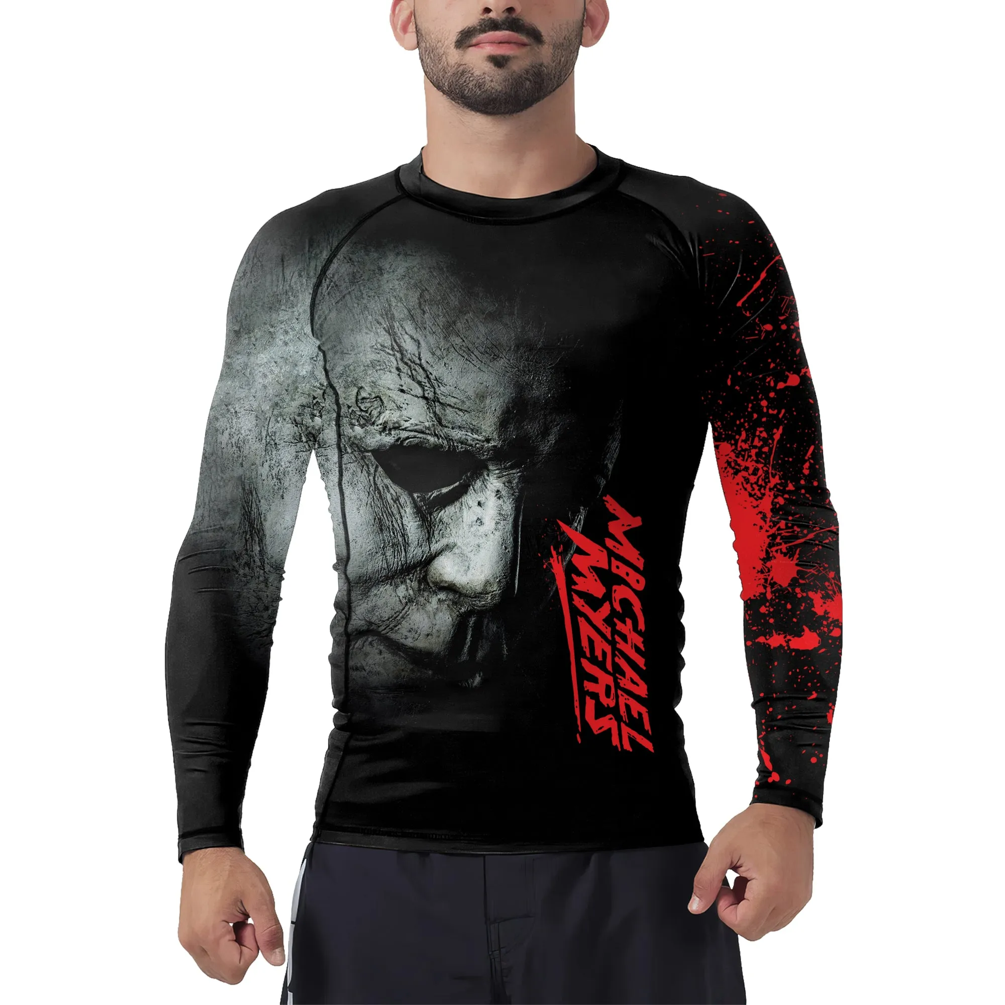 Michael Myers in Halloween Men's Long Sleeve Rash Guard
