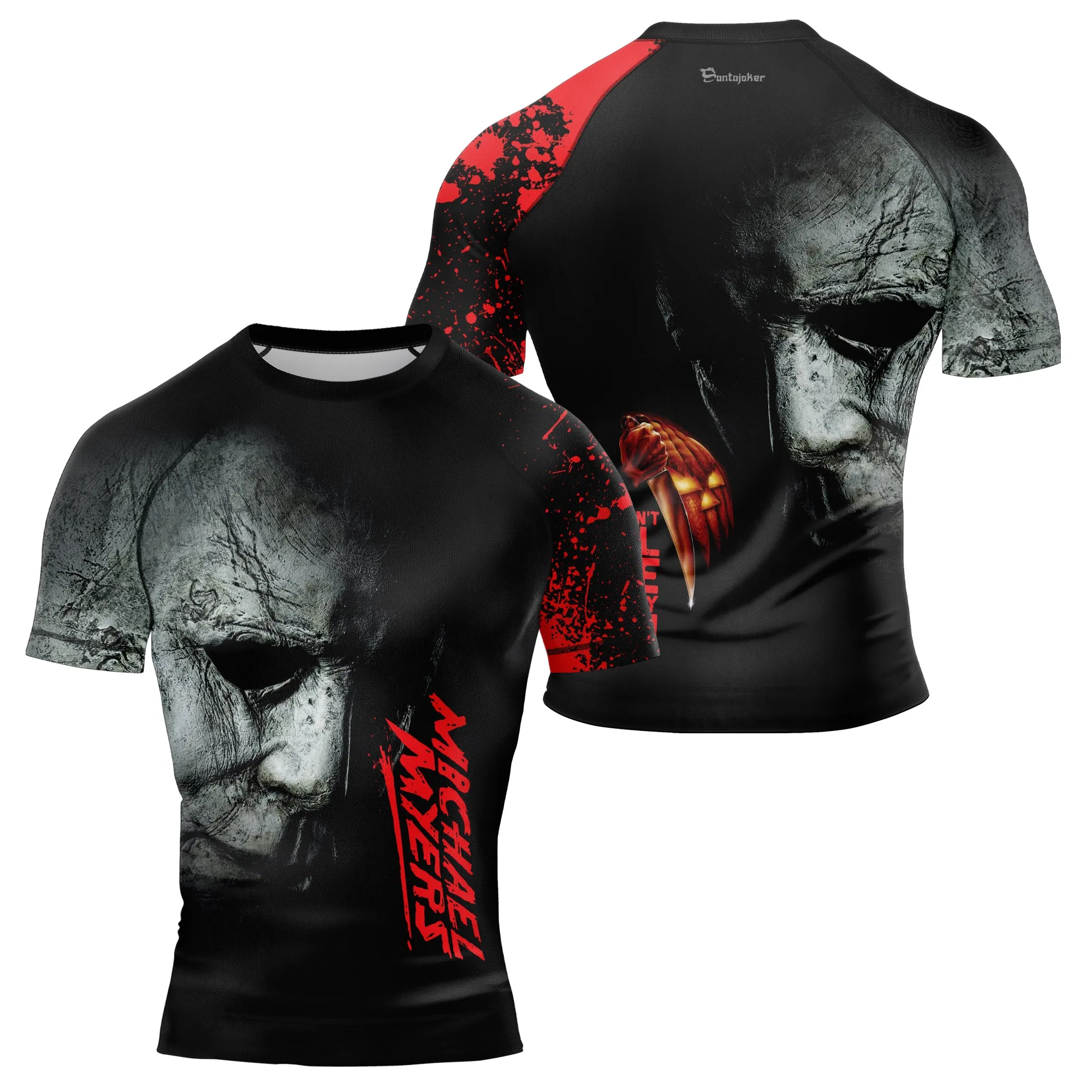 Michael Myers in Halloween Men's Short Sleeve Rash Guard