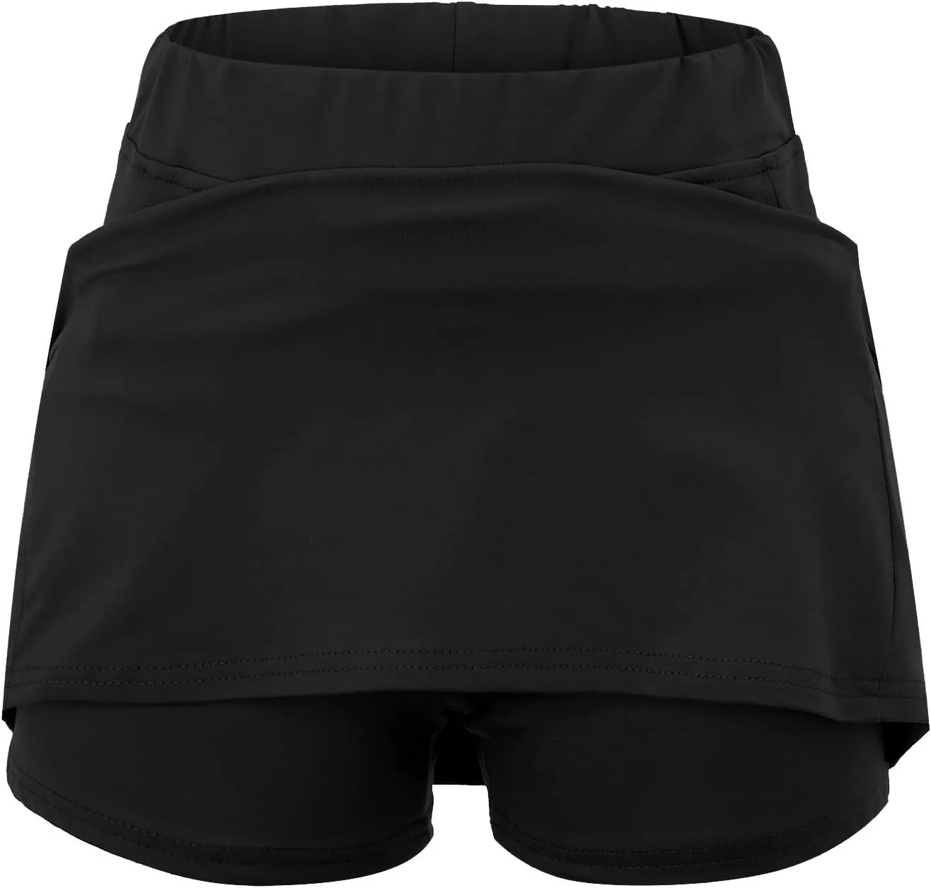 Mini Pleated Skirts for Women y2k Tennis Dresses for Women Pleated Front Black Mini Skirt with Shorts high Waisted