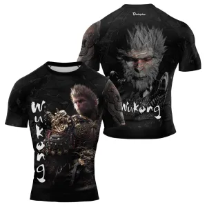 Monkey King Black Legend Men's Short Sleeve Rash Guard