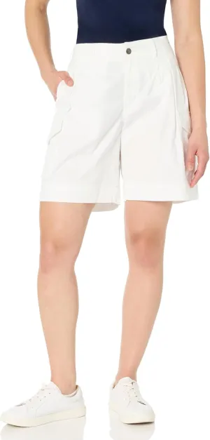 Nautica Women's Bermuda Pleated Cargo Shorts