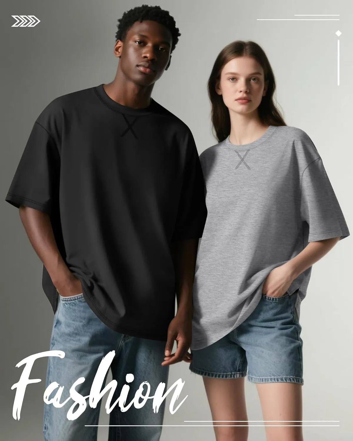 Neer 3 Pack Men's Oversized Cotton T Shirts Lightweight Crew Neck Tees Short Sleeve Loose Fit Tops Soft Casual Basic Blouse