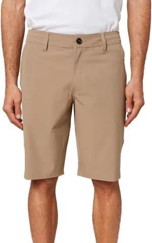 O'NEILL Men's 21 Inch Reserve Solid Hybrid Shorts - Water Resistant Mens Shorts with Quick Dry Stretch Fabric and Pockets