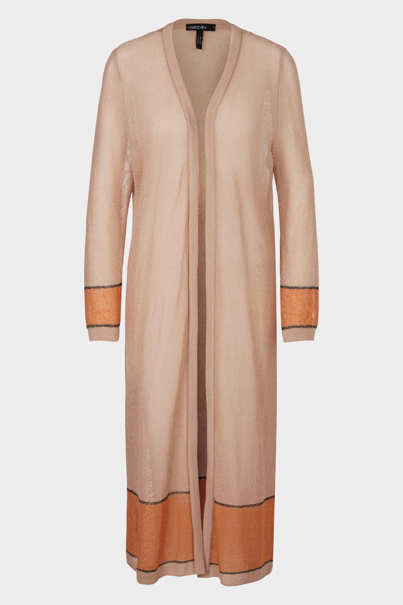 Ourika Gardens Long Cardigan Knitted in Germany Deep Sand