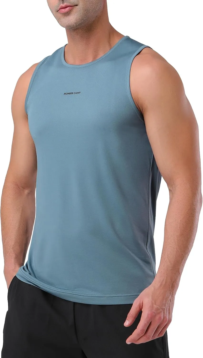 Pioneer Camp Men's Workout Tank Tops Quick Dry Sleeveless T Shirts Athletic Running Gym Beach Muscle Tee