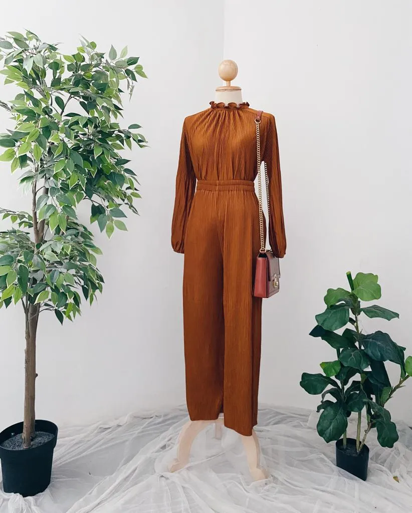 Pleated Set Pants & Top's