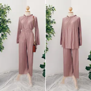 Pleated Set Pants & Top's