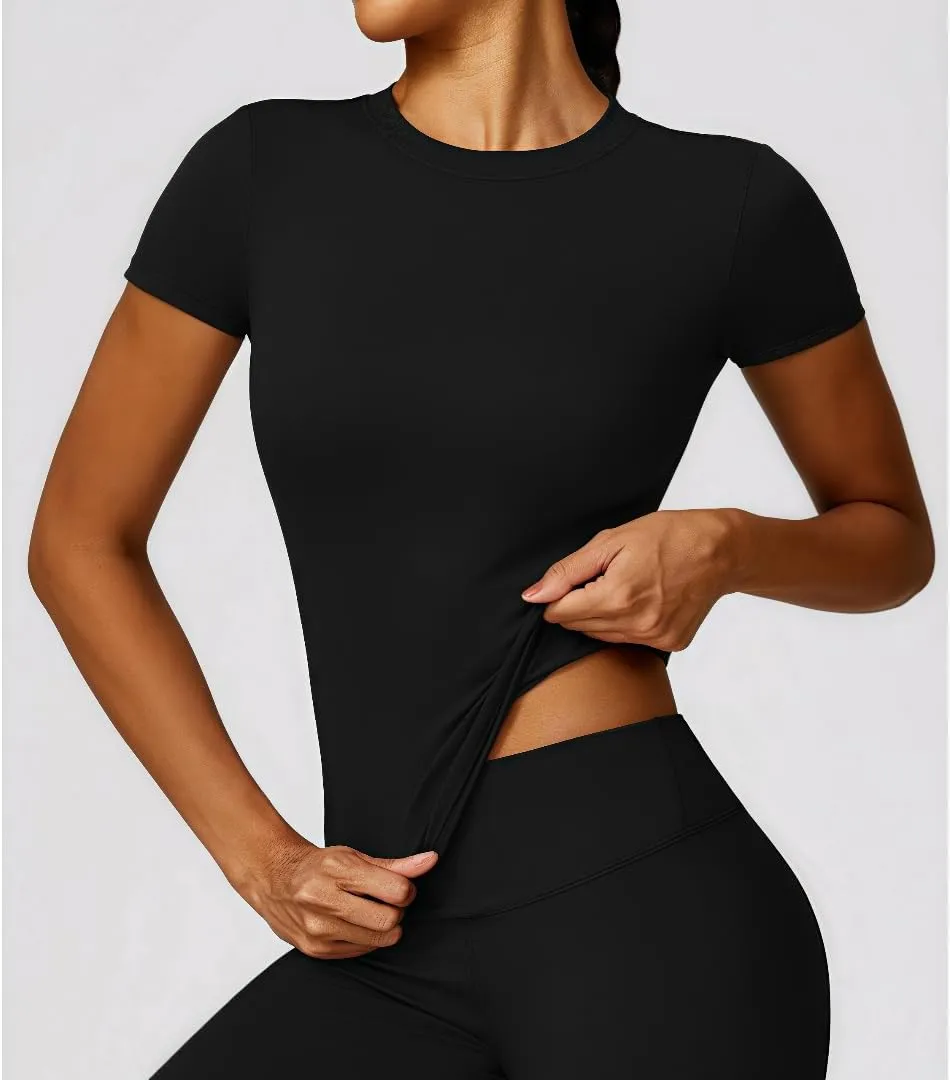 Quick-Dry Sports T-Shirt,Women's Workout Top for Yoga,Running and Gym,Breathable Athletic Tee