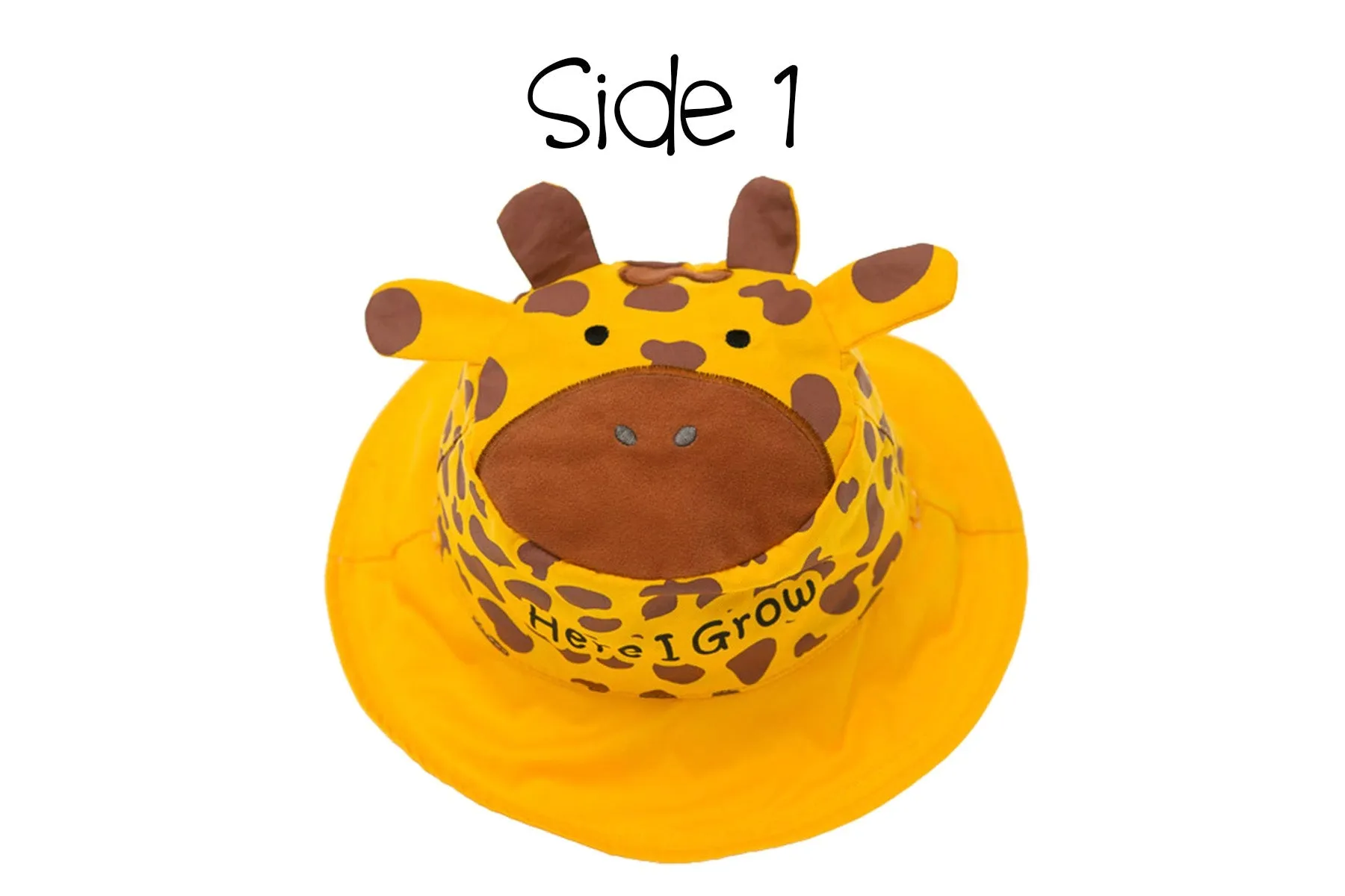 Reversible Baby & Kids Sun Hat - Giraffe & Zebra