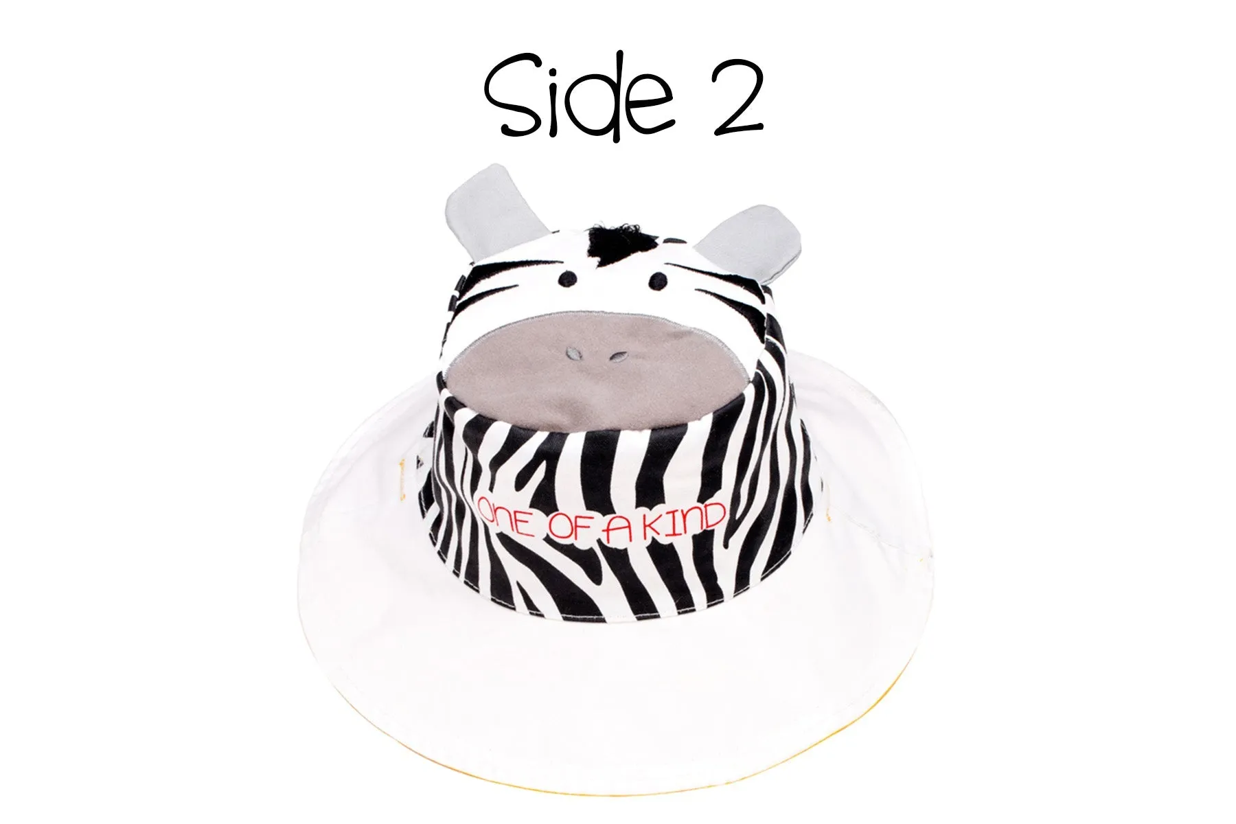 Reversible Baby & Kids Sun Hat - Giraffe & Zebra