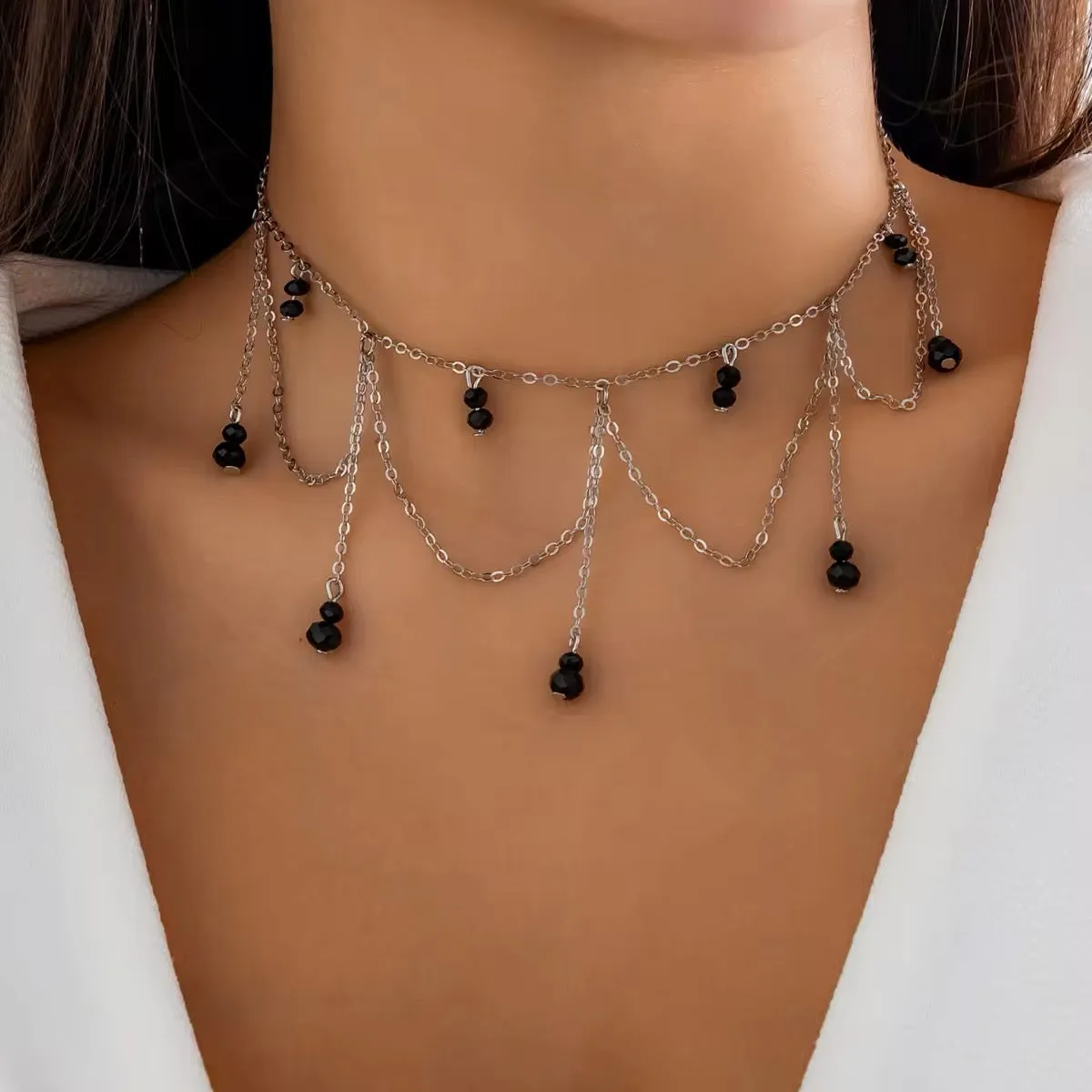 Reversible Raven Fairytale Punk Necklace
