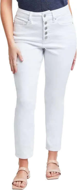 Royalty For Me Womens YMI Jeans Women's Vintage High Rise Button Fly Skinny Anklet Jeans