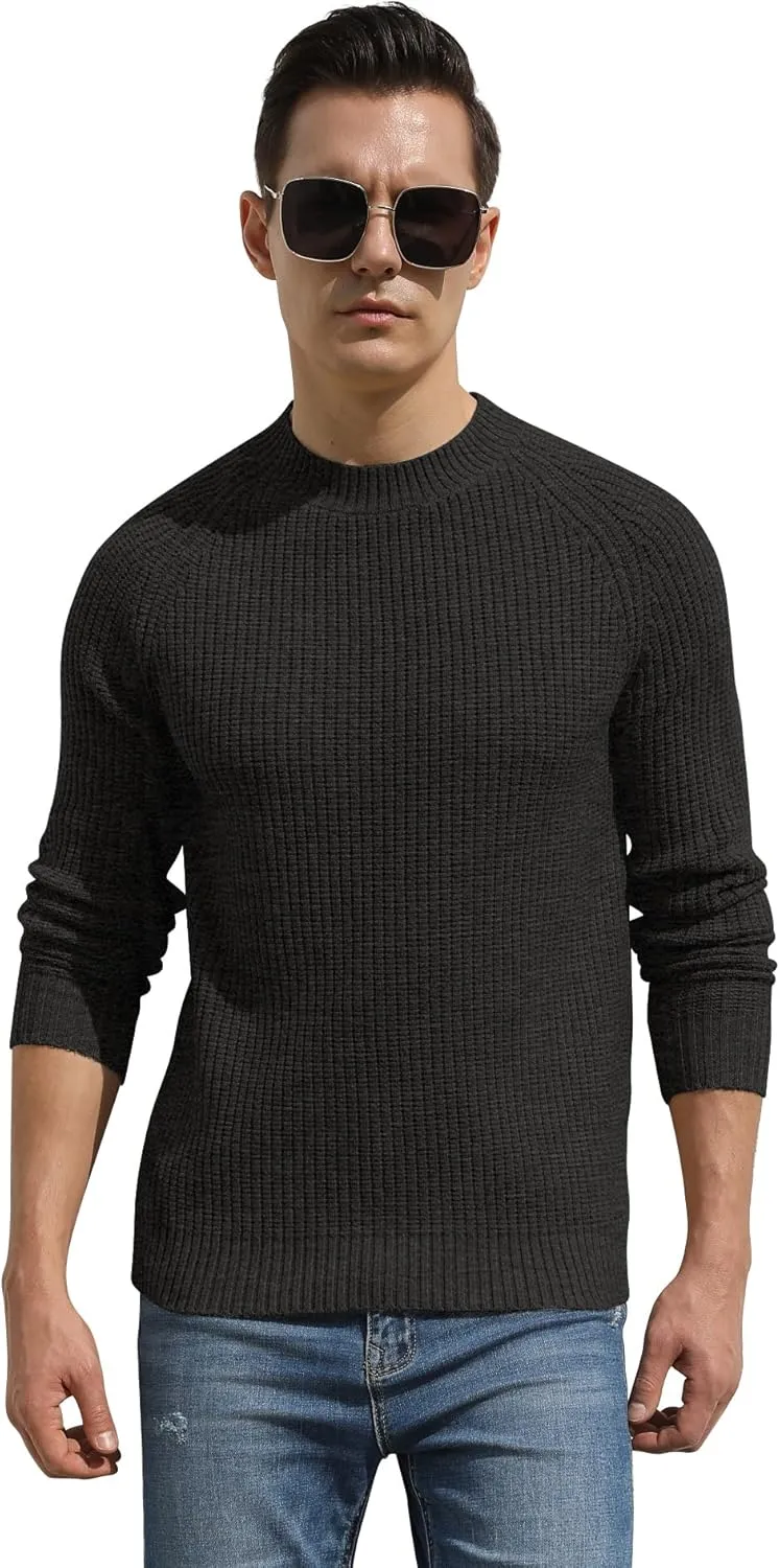 Sailwind Men's Crewneck Casual Sweater Structured Knit Soft Casual Pullover