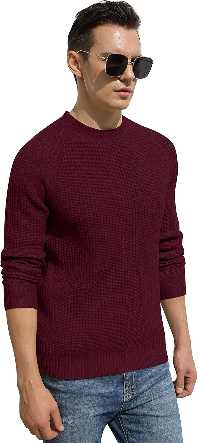 Sailwind Men's Crewneck Casual Sweater Structured Knit Soft Casual Pullover