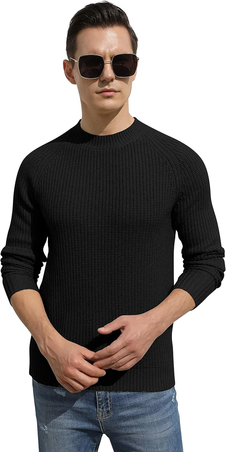 Sailwind Men's Crewneck Casual Sweater Structured Knit Soft Casual Pullover