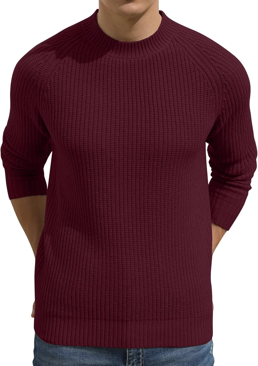 Sailwind Men's Crewneck Casual Sweater Structured Knit Soft Casual Pullover