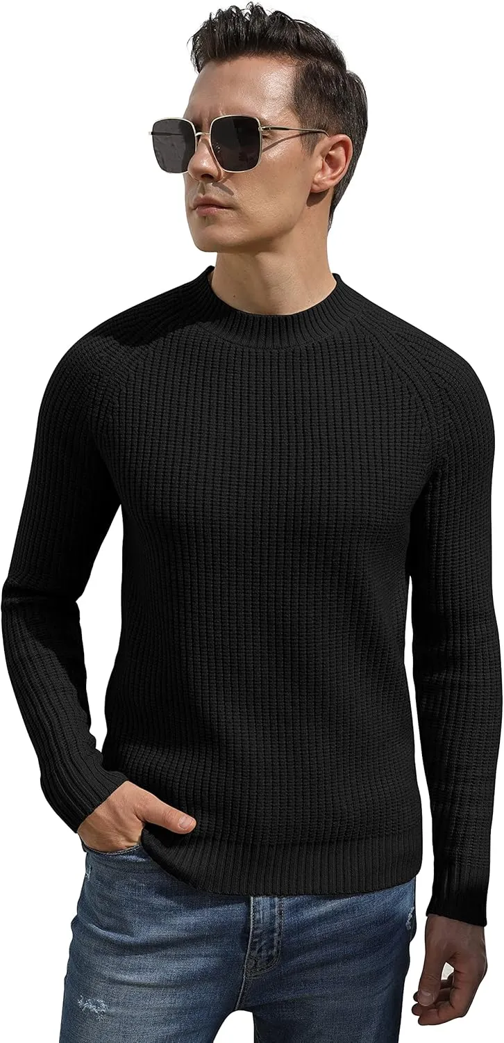 Sailwind Men's Crewneck Casual Sweater Structured Knit Soft Casual Pullover