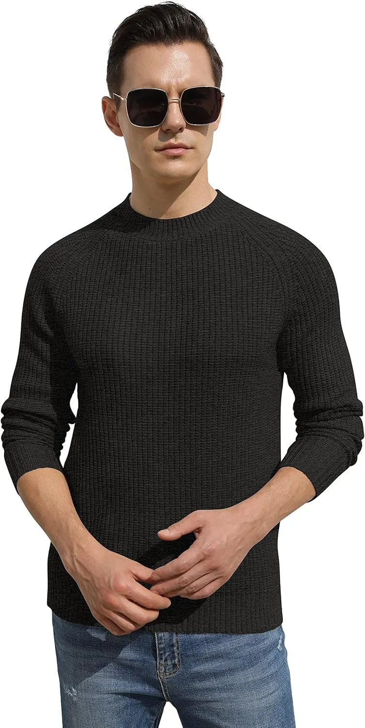 Sailwind Men's Crewneck Casual Sweater Structured Knit Soft Casual Pullover