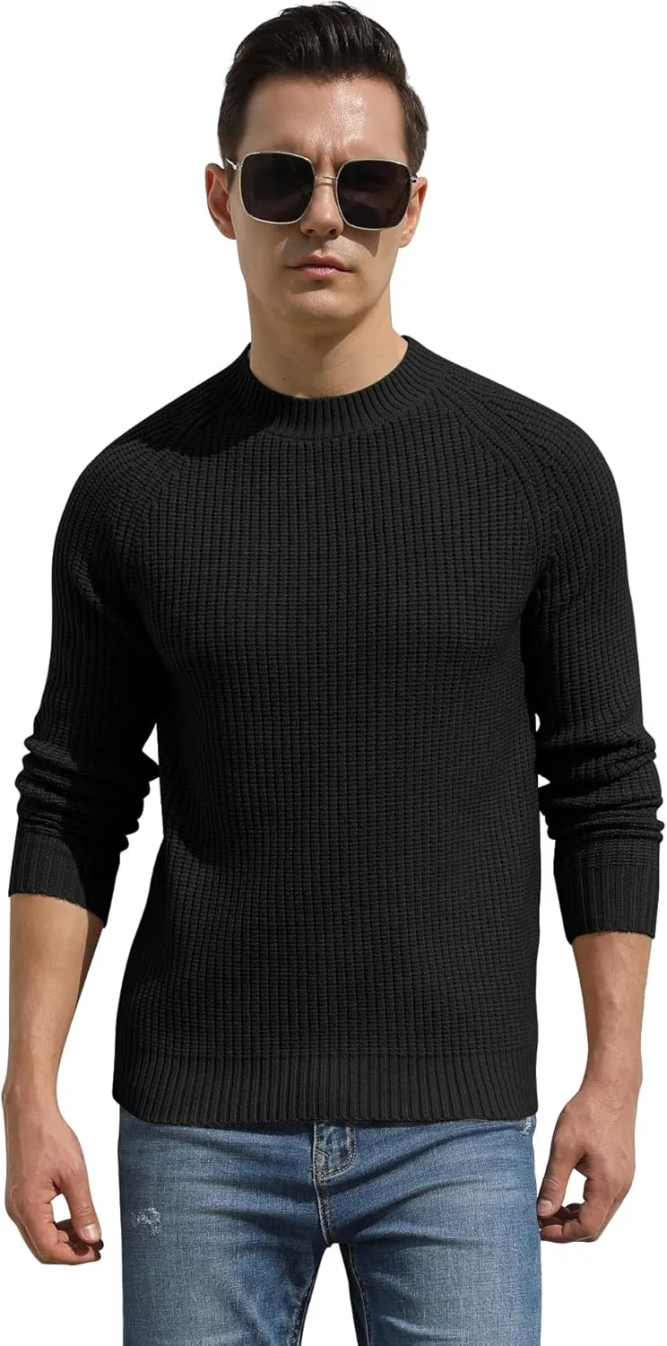 Sailwind Men's Crewneck Casual Sweater Structured Knit Soft Casual Pullover