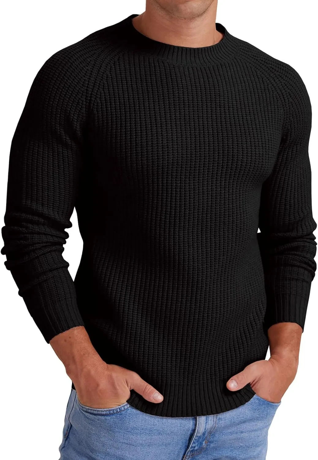 Sailwind Men's Crewneck Casual Sweater Structured Knit Soft Casual Pullover