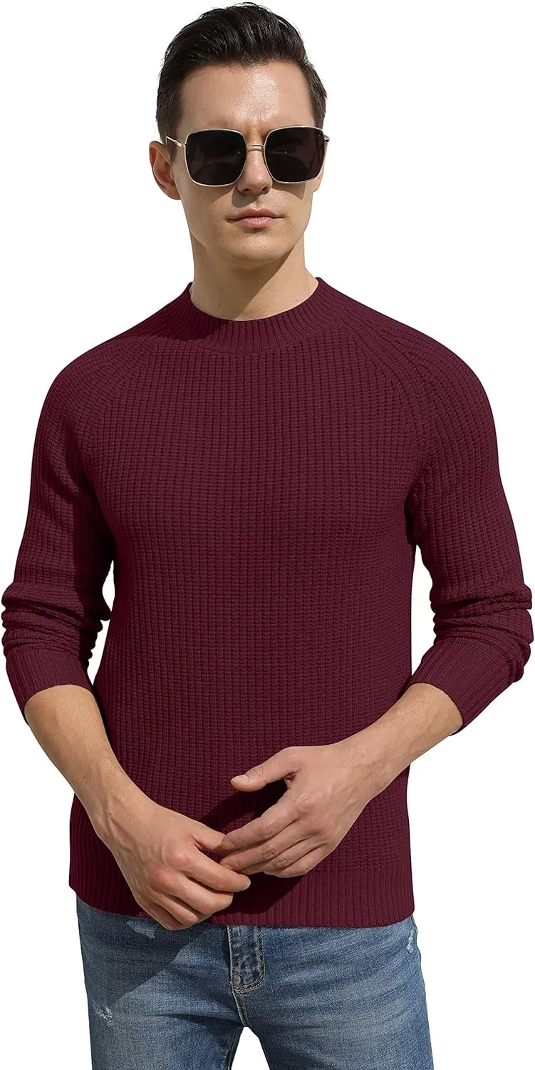 Sailwind Men's Crewneck Casual Sweater Structured Knit Soft Casual Pullover
