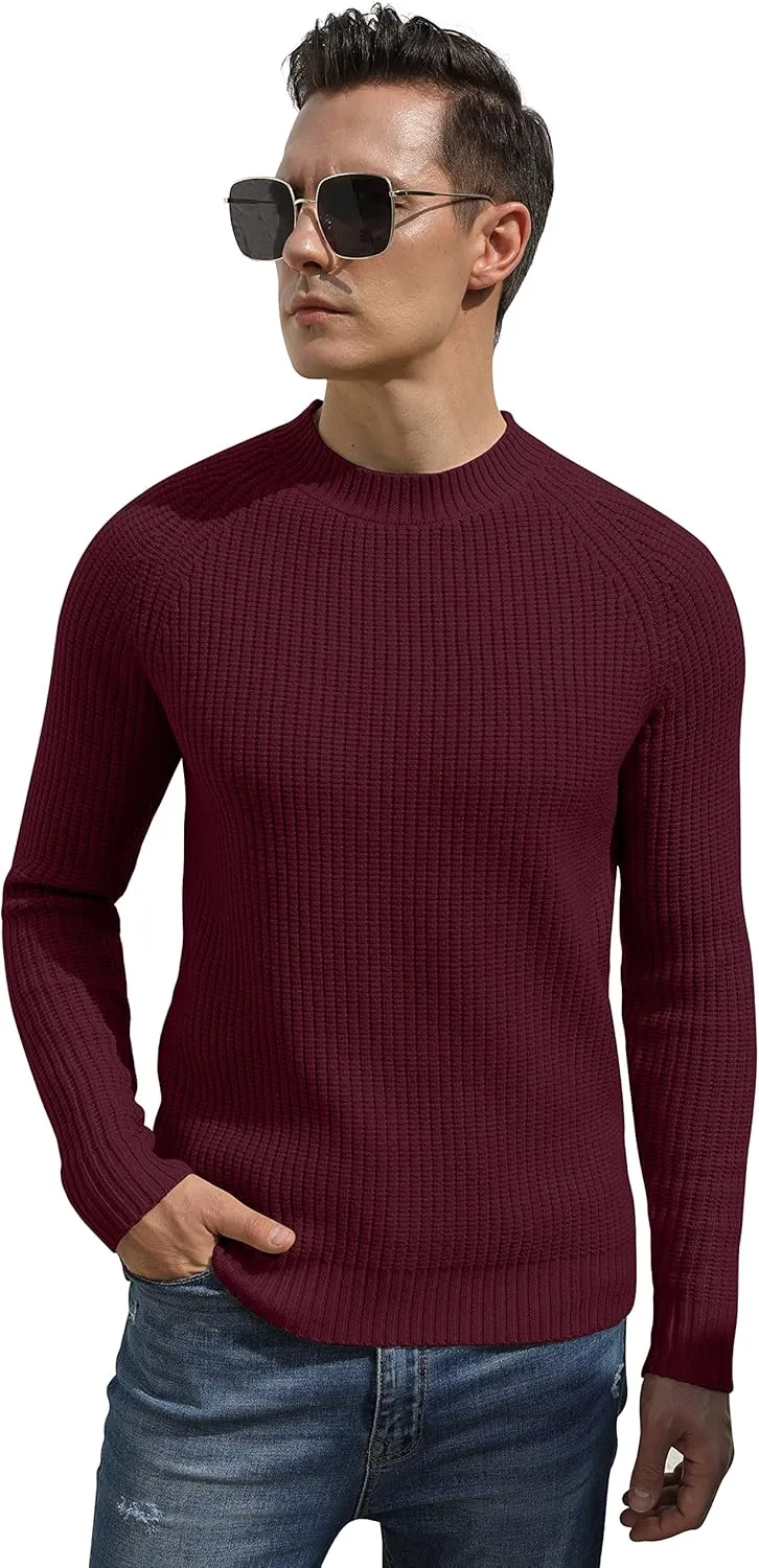 Sailwind Men's Crewneck Casual Sweater Structured Knit Soft Casual Pullover