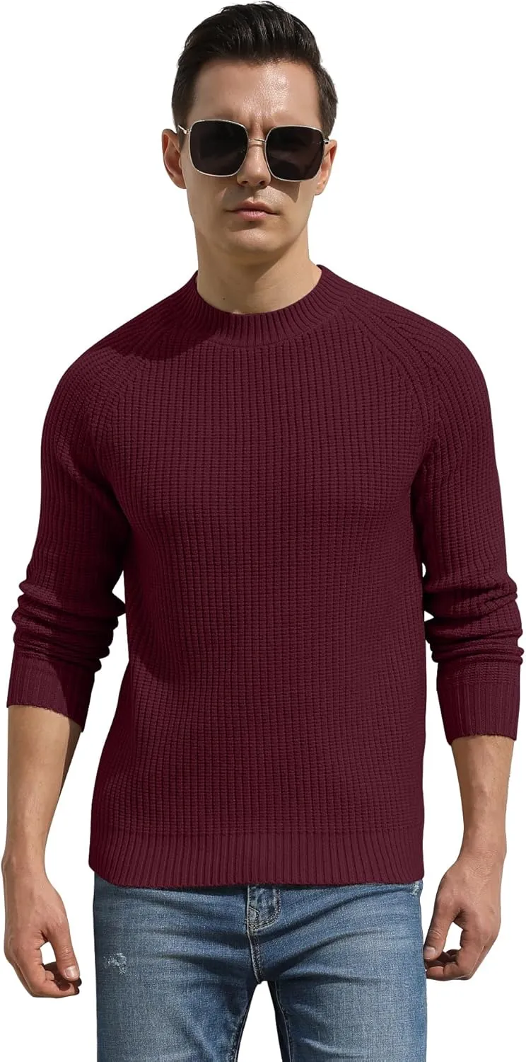 Sailwind Men's Crewneck Casual Sweater Structured Knit Soft Casual Pullover