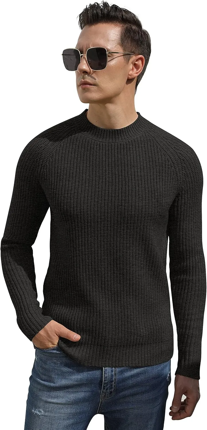 Sailwind Men's Crewneck Casual Sweater Structured Knit Soft Casual Pullover
