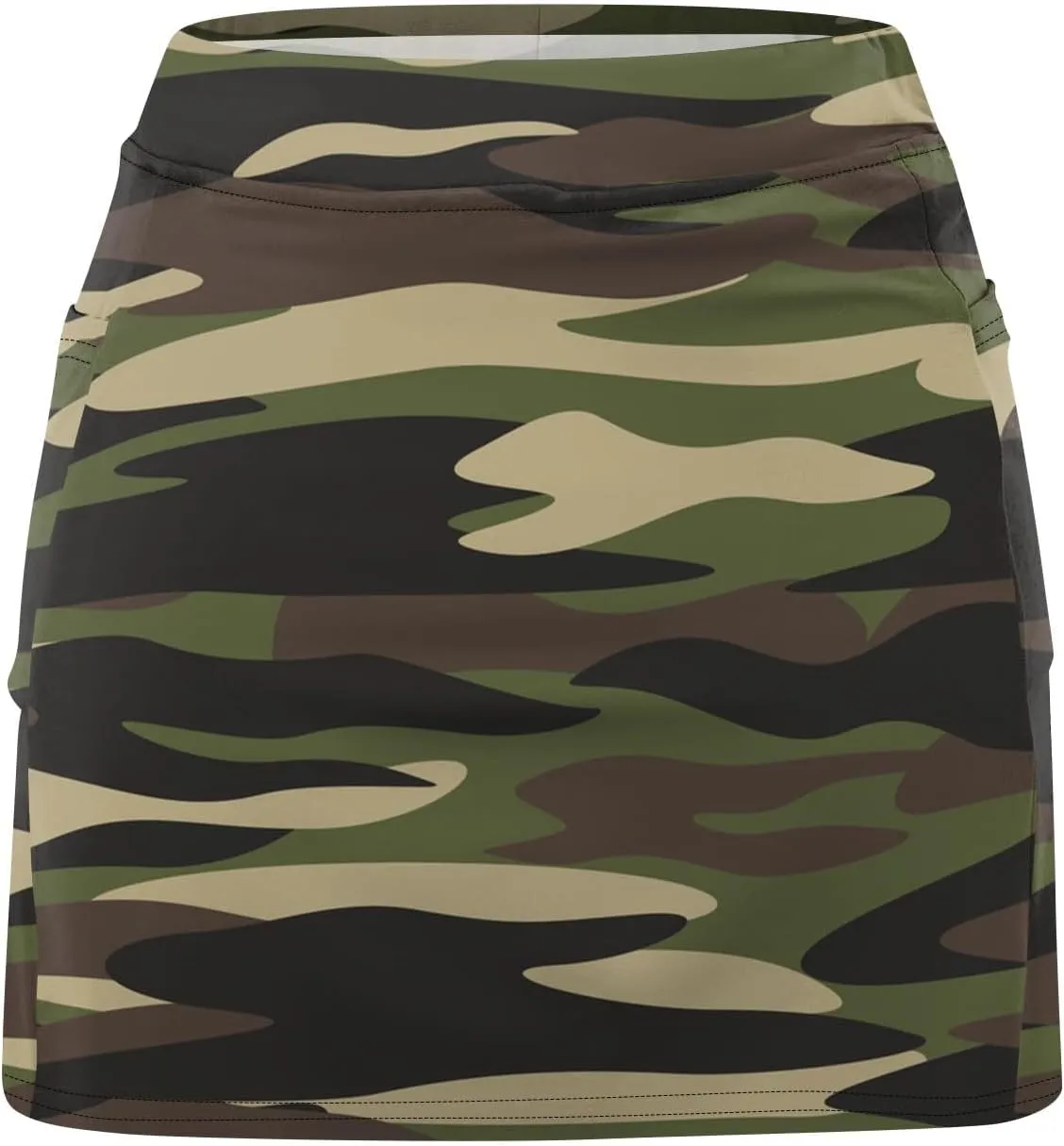 Segaven Skirts for Women Skinny Joggers Printed Running Skirt Tummy Control Workout Skorts Plus Size Athletic Shorts