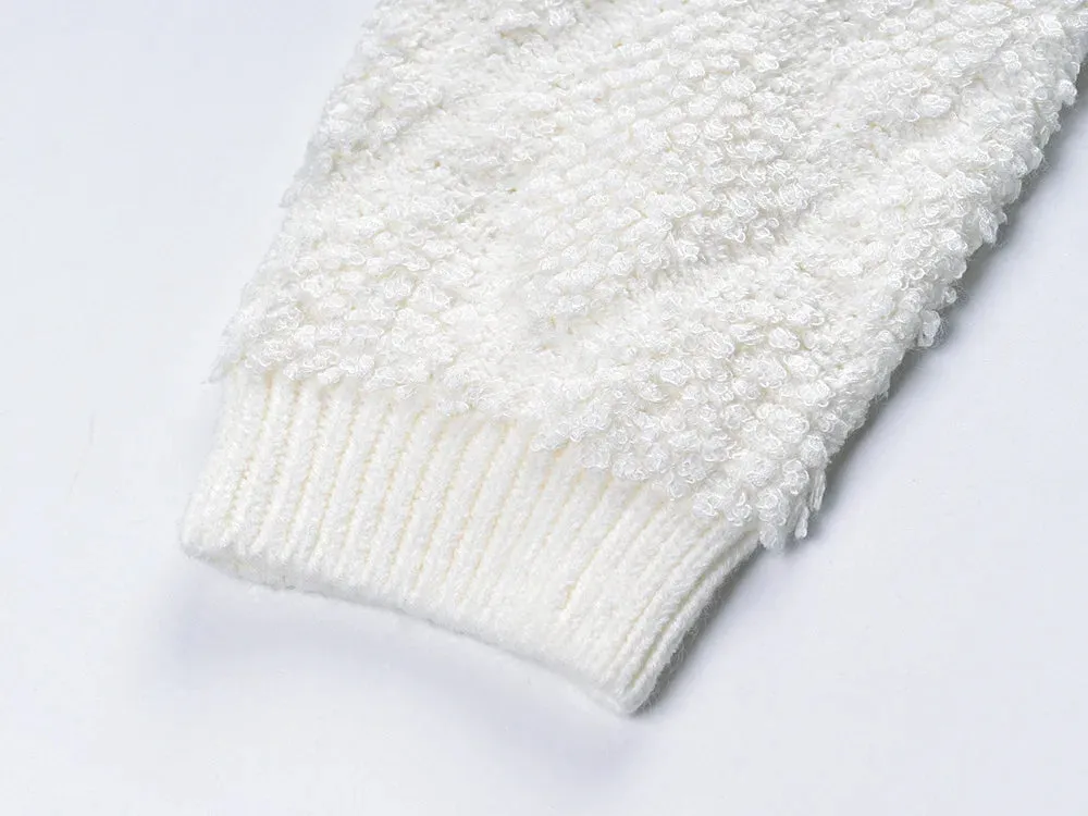 Single-breasted Wool-Blend Cardigan
