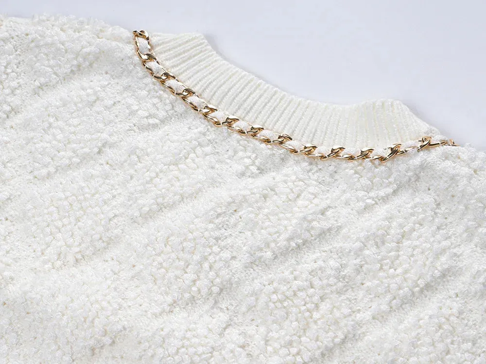 Single-breasted Wool-Blend Cardigan
