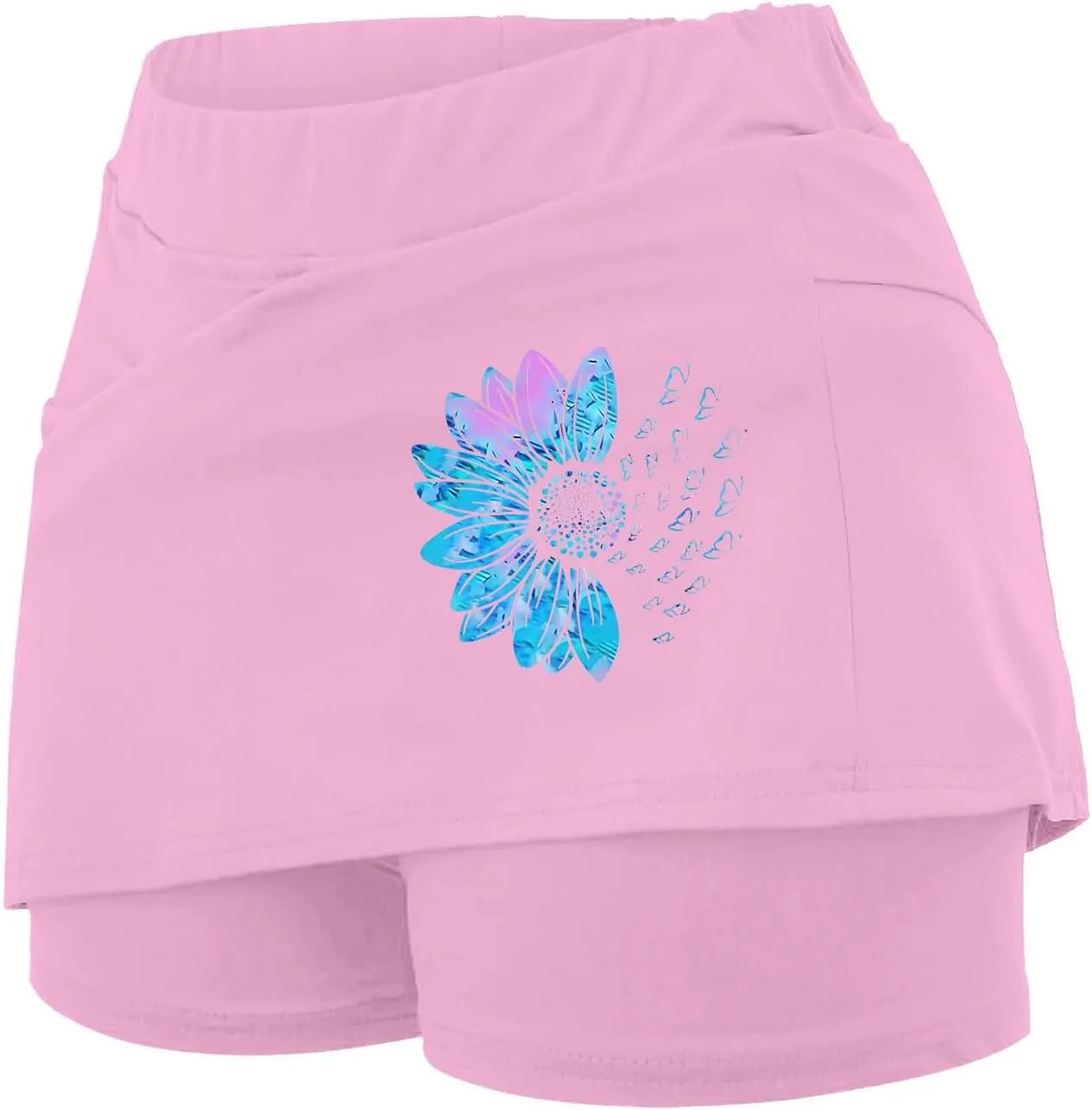 Skorts for Women with Pockets High Waist Tummy Control Skorts Yoga Lightweight Trendy Fit It Outfits with Pockets